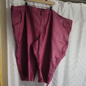 Woman Within Raspberry Trousers Size 42W